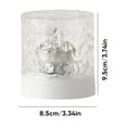 thumbnail image 3 of Rotating Flame Effect Water Lamp | 16-Color Wireless Rechargeable Table Lamp for Bedroom, Bedside, or Living Room | Dimmable Mood Lighting, 1200mAh Battery, USB Fast Charging, Fade & Adjustable, 3 of 9