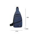 thumbnail image 2 of RKSTN Sac à Dos Diagonal Sac à Bandoulière Sac à Bandoulière Hommes Dames Sac à Dos à Sangle Sac à Dos de Randonnée Sac Messager Polyvalent Sac de Poitrine, 2 of 8