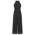 thumbnail image 4 of Jizyo Ensemble Robe Sans Manches pour Filles Taille Haute Combinaison une Pièce Transparente pour Fête Noir 10, 4 of 6