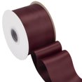 thumbnail image 1 of Joycrosso Burgundy Ribbon 3 Inch Wide Thick Fabric Ribbon, 50 Yards Double Faced Satin for Chair Sash Bows Making Bouquet Sewing Christmas Decoration, 1 of 7