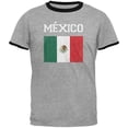 thumbnail image 1 of T-shirt à Col Contrastant pour Hommes World Cup Distressed Flag Mexico, 1 of 1