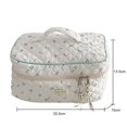 thumbnail image 3 of Sac à Fermeture Éclair de Maquillage simple et Populaire, Grande Capacité de Rangement, Rose, 3 of 6