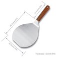thumbnail image 2 of yingyy Multifonctionnel Rond en Bois Poignée Gâteau Pizza en Acier Inoxydable Pizza Maison Cuisine Outil de Cuisson, 2 of 5