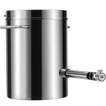 KFFKFF 6KG Propane Furnace Kit, Spacious Foundry Kilns for Home, Forge for Blacksmithing with Crucible & Tongs, Durable Stainless Steel Metal Smelter, for Recycling Metal Scrap, Gold Copper Silver