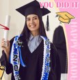 thumbnail image 4 of 2025 Graduation Wreath Handmade Double Braided Ribbon Necklace with Letter Charm for Graduate Party Decorations, 4 of 4