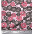 thumbnail image 1 of Soimoi polyester Crepe Fabric Artistic Flower Print Fabric by Yard 52 Inch Wide, 1 of 3