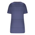 thumbnail image 3 of FAIWAD Women's 3/4 Sleeve Tunics Tops Button Down Scoop Neck Ribbed Shirts Summer Casual Stripe Graphic T-Shirts, 3 of 4