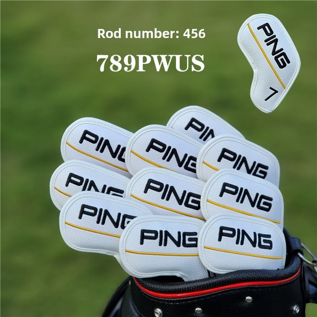 PING Golf Iron Headcover Set – Universal Fit Protective Club Sleeves with Magnetic Closure, Durable Lightweight Design for Scratch & Dust Protection, Stylish Sport Accessory for Golfers, Easy to front-facing view of three black knit club sleeves with visible magnetic flap and stitched seams, slim tubular silhouette showing stretch-knit texture on white studio background; compact, lightweight design often used as protective travel sleeves or for neat bag organization.
