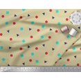 thumbnail image 3 of Soimoi Cotton Poplin Fabric Square,Dot & Triangle Geometric Print Fabric by The Yard 42 Inch Wide, 3 of 3