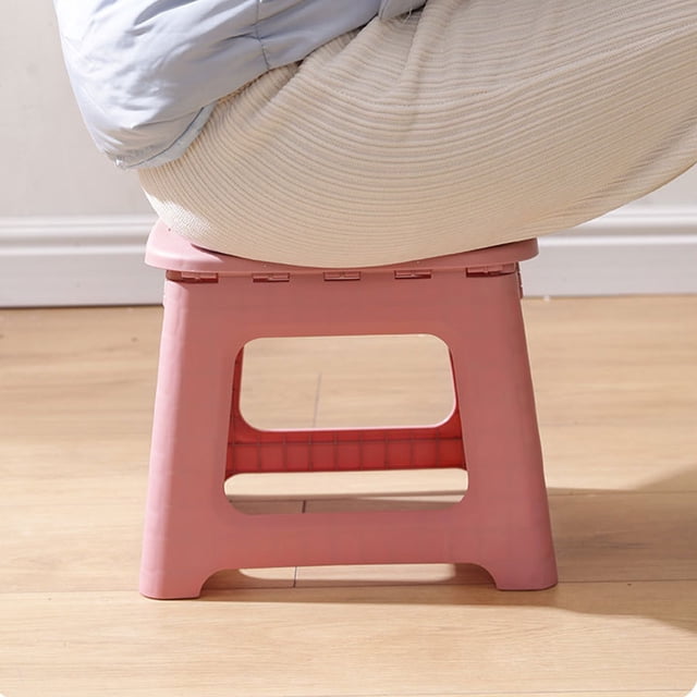EGNMCR Kitchen Gadgets, Kitchen Accessories, Kitchen Utensils, Kitchen Tool Space Saving Small Stool Folding Stool For Home Office Outdoor Lightweight P lastic folding st ool