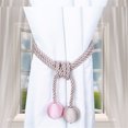 thumbnail image 4 of Agiferg Retro Window Curtain Cord Rope Buckle Tiebacks Tie Backs Curtain Hanging Ball, 4 of 4