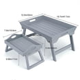 thumbnail image 4 of jifeng Table à Accoudoir Pliable Multifonction à Clipser pour Dessert Camping Blanc G Blanc G, 4 of 4