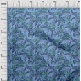 thumbnail image 3 of oneOone Cotton Flex Blue Fabric Tropical Craft Projects Decor Fabric Printed By The Yard 40 Inch Wide, 3 of 5