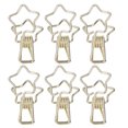 thumbnail image 3 of Wire Binder Clips, Strong Clamping Simple Style Multi Purpose Hollow Out Star Binder Clips Sturdy Metal  For Papers, 3 of 8
