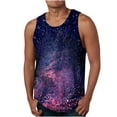 thumbnail image 1 of LSLJS Débardeurs à Imprimé 3D Ciel Étoilé pour Hommes T-Shirts Sans Manches à Col Rond Décontractés pour le Gym Entraînement Débardeurs, 1 of 4