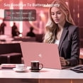 thumbnail image 3 of Auusda Ordinateur Portable Professionnel 15,6 Pouces, 16 Go de RAM, SSD de 512 Go, Windows 11 Pro, Processeur AMD Ryzen 3, Rétroéclairage, Lecteur d'Empreintes Digitales, Rose, 3 of 10