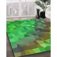 thumbnail image 3 of Ahgly Tapis Rectangulaire Lavable en Machine, Algues Vertes, 7 Pieds x 9 Pieds, 3 of 7