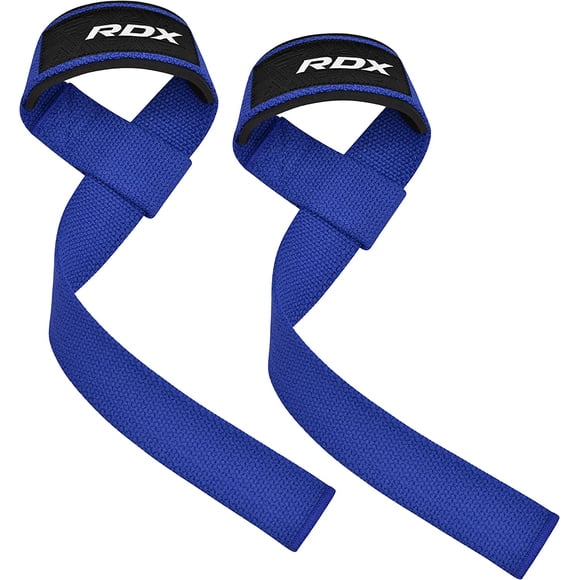 RDX Weight Lifting Straps Deadlifting Powerlifting, 5MM Neoprene Wrist Support, Anti Slip 60CM Hand Bar Grip, Heavy Duty Bodybuilding Weightlifting Workout, Soft Cotton, Strength Training Gym Fitness