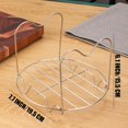 thumbnail image 3 of 2 Pcs Steamer Rack Trivet with Handles Compatible with Instant Pot Accessories 6 or 8 Qt Pressure Cooker,Stainless Steel Steaming Rack Trivets,Long Handle for Easy Pot Removal, 3 of 7