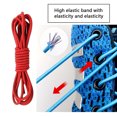 thumbnail image 1 of Shoelaces Elastic Buckle Type Shoelaces Metal Lock Sneakers Shoes Laces, Red, 1 of 10