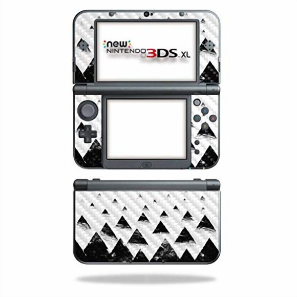 MightySkins Carbon Fiber Skin for Nintendo New 3DS XL (2015) - Black Hills | Protective, Durable Textured Carbon Fiber Finish | Easy to Apply, Remove, and Change Styles | Made in The USA