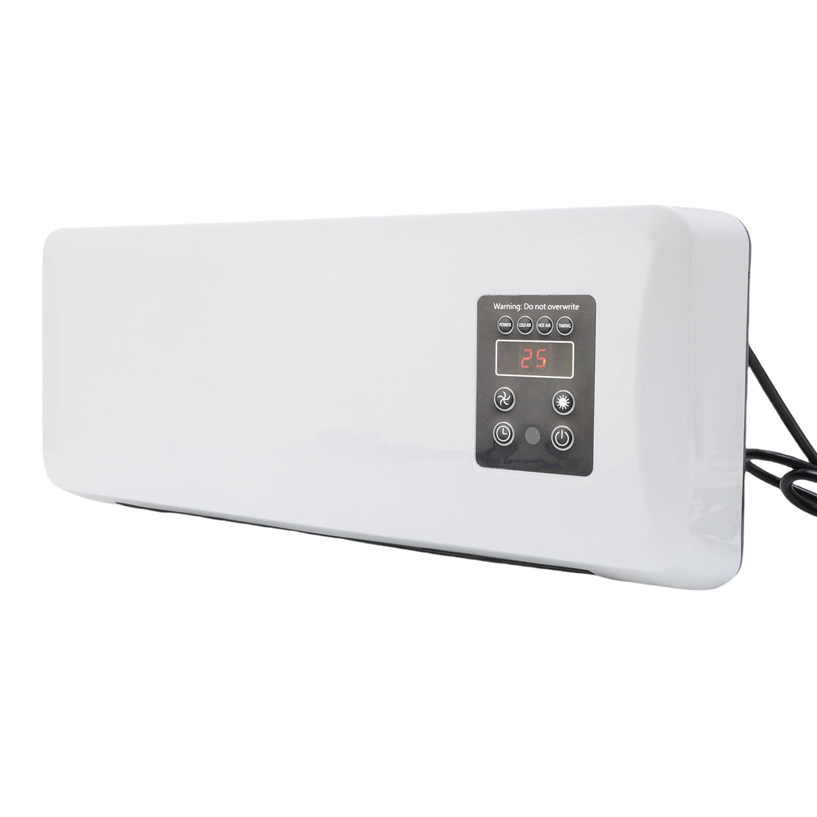 Mini Wall Mounted Air Conditioner Quiet Portable 2 in 1 Cooling and Heating AC Unit with Remote Control for Bedroom Office ABS Material