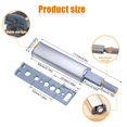 thumbnail image 4 of Wweixi Silver Push To Open Door Catches Easy To Install Premium Wide Applications Stainless Steel 1Set, 4 of 6