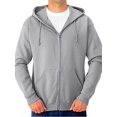 thumbnail image 2 of Jerzees Men's Adult Full Zip Hooded Sweatshirt X Sizes, Athletic Heather, 3X, 2 of 4