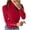 Red, variant on Pisexur Womens Turtleneck Sweater Solid Color Cropped Sweaters for Women Tunic Knit Sweater for Women Casual Ribbed Long Sleeve Fall Sweaters Fashion Warm Pullover Sweaters Tops
