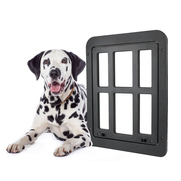 Auto Pet Screen Door Dog and Cat Flap Door for Screen Door In Out 2-Way Locking Pets Doors