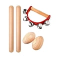 thumbnail image 1 of Wooden Music Educational Set Problem Solving Skills Early Learning Percussion 3pcs, 1 of 7