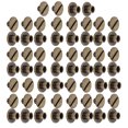 thumbnail image 3 of Herwey 30 Set Book Rivets Knurling Flat Brass Leather Binding Button Tack 9.5x4mm Nail + 4mm Screw,Tack Screw,Brass Rivets, 3 of 8