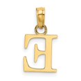 thumbnail image 4 of Diamond2Deal 14K Yellow Gold Block Letter E Initial Pendant for Women, 4 of 6