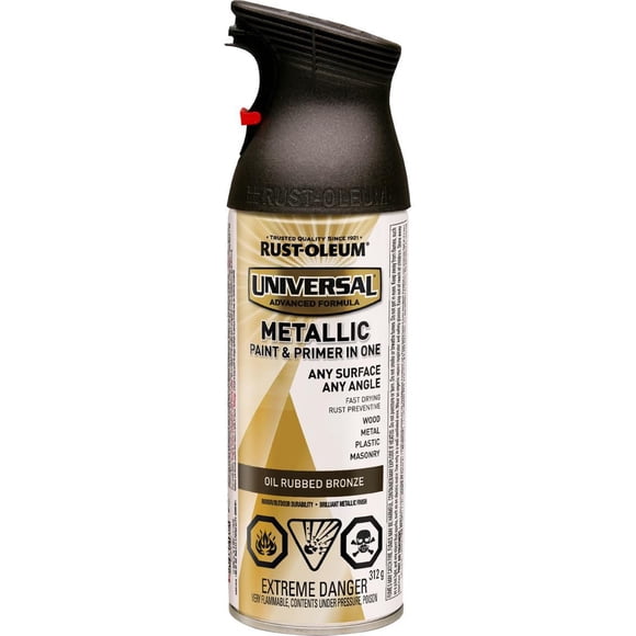 Rust-Oleum Universal Spray Paint, Metallic Oil-Rubbed Bronze, Multi-Surface, Aerosol