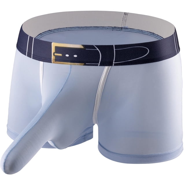 Lovzfmll Men's Underwear, Solid Color Stretchy Sports Boxers, Breathable Comfort Boxer Briefs