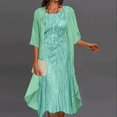 thumbnail image 2 of 2025 Robe T-Shirt pour Femmes et Loisirs Femmes Élégante Robe en Mousseline Imprimée Robe en Lin Deux Pièces, 2 of 6