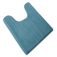 thumbnail image 1 of U-shaped Toilet Mat Water Absrobent Non-slip Elastic Skin-friendly Bathroom Rug Pad Bath Rug Showering Protection Household Home Light Blue 50*80cm, 1 of 7