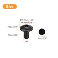 thumbnail image 2 of Unique Bargains Flanged Button Head Socket Cap Screws, 100 Pack M5x10mm 304 Stainless Steel Bolts, 2 of 5