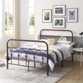 thumbnail image 2 of Hodedah Complete Metal Queen-Size Bed with Headboard-Footboard in Bronze, 2 of 4