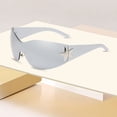 thumbnail image 3 of Glasses Cyclist Rimless Sunglasses Frameless Shades For Outdoor Activities Lightweight Aluminum Foldable Wraparound VisionEnhancing Eyewear, 3 of 3