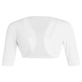 thumbnail image 2 of Boléro Châle Cardigan pour Femmes Manches 3/4 Veste Courte Courte en Tricot pour Robe S-TTG, 2 of 5