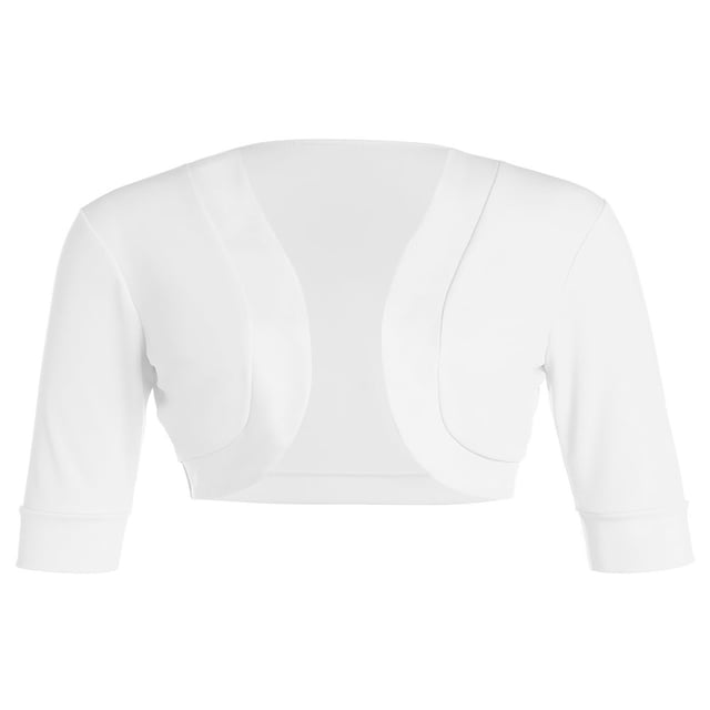 Cardigan Ouvert pour Femmes à Manches Courtes, Boléro Court en Coton, Chandails Courts