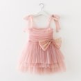 thumbnail image 2 of MIASHUI Robe à Bretelles Sans Manches avec Nœud pour Tout-Petites Filles pour et Rose, 2-3 Ans, 2 of 7