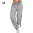 thumbnail image 1 of letairis Pantalons Amples pour Femmes, Pantalons de Sport Multicolores, Gris Clair m, 1 of 5