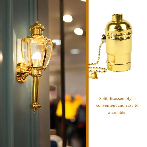 kurtrusly Light Socket Bulb Base Lantern Holder Space Saving Household Accessories Smooth Surface Multicolored Lighting Fixture Type 3