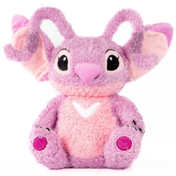 Disney Lilo and Stitch Angel Fuzzy Plush Pillow Buddy - Super Soft Stuffed Pillow - 15 inches