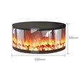thumbnail image 2 of Cylindrical Electric Fireplace Freestanding Recessed Toroidal Heater, 2 of 5