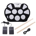 thumbnail image 3 of Roll Up Drum Kit, Pure Sound Drums Practice Pad 9 Pads  For Players, 3 of 8