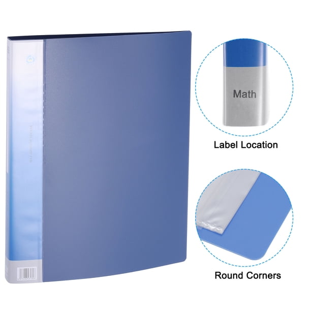 Uxcell 11.6 x 8.3'' Portfolio Binder Folder, 30 Pages Presentation