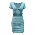 thumbnail image 2 of Gspmoly Robe d'Été, Robe Chandail Imprimée à Col Rond et Manches Courtes pour Femmes, Robes de Mariage pour Femmes Offres Prime, 2 of 3